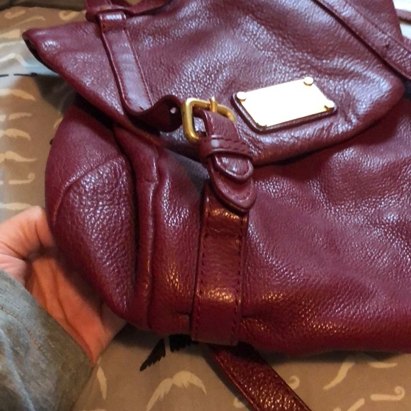 Marc Jacobs Burgundy Leather Backpack. - Picture 2 of 6